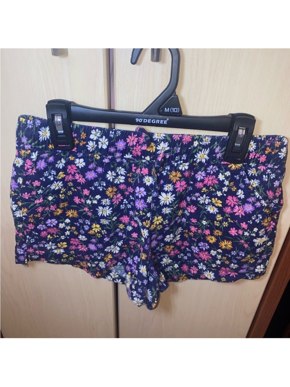 Old Navy Girls Floral Shorts Blue Multicolor Size L 10/12